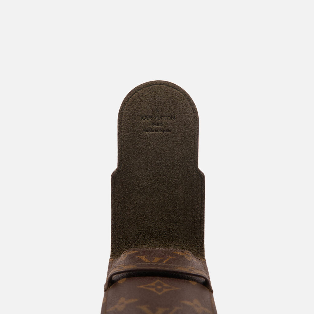 Louis Vuitton Monogram Pen Case (Green Interior)