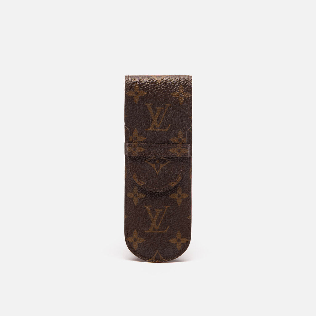 Louis Vuitton Monogram Pen Case (Tan Interior)