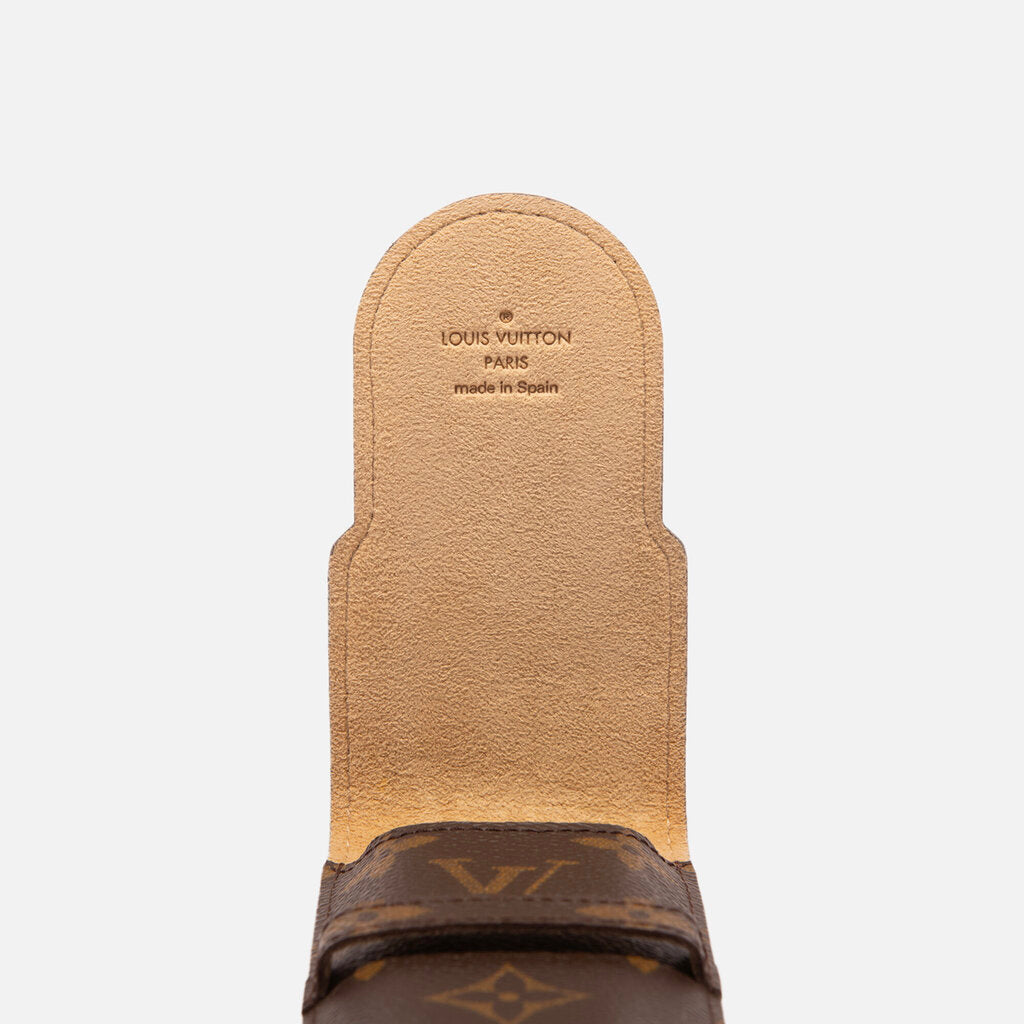 Louis Vuitton Monogram Pen Case (Tan Interior)