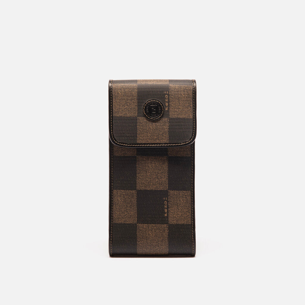 Fendi PVC Coated Checkered Glasses Cases