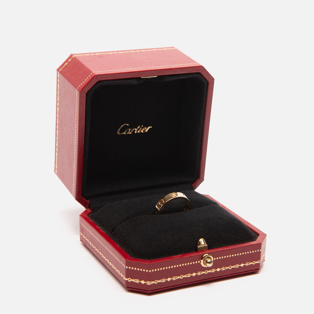 Cartier Small Love Ring Yellow Gold 1 Diamond