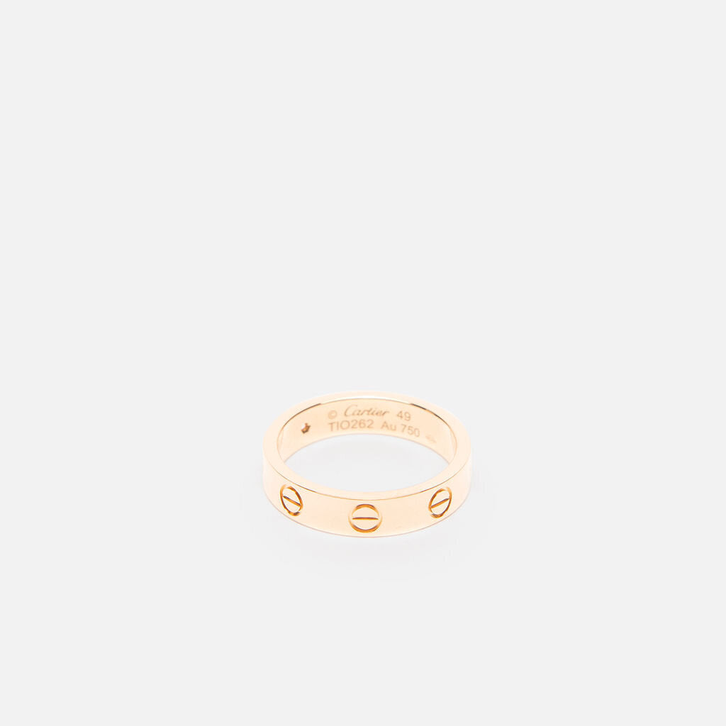 Cartier Small Love Ring Yellow Gold 1 Diamond
