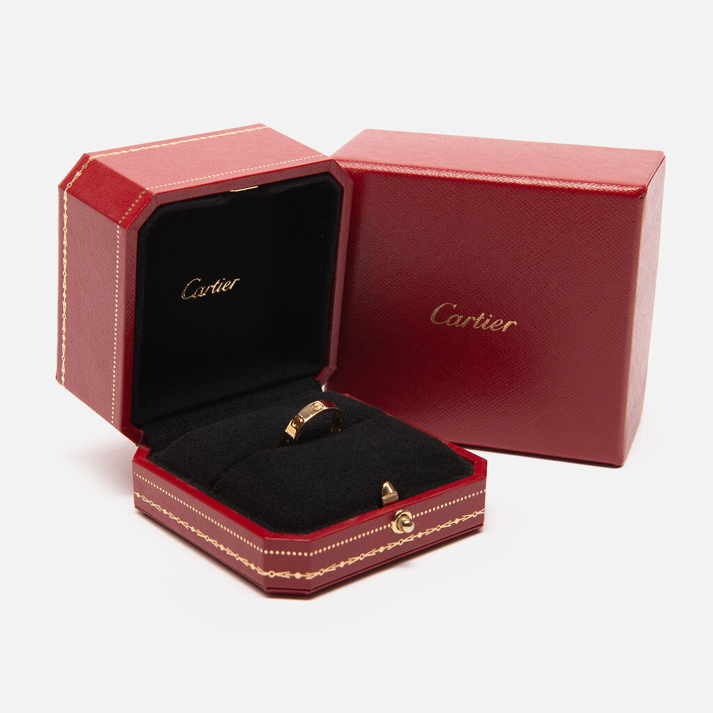 Cartier Small Love Ring Yellow Gold 1 Diamond