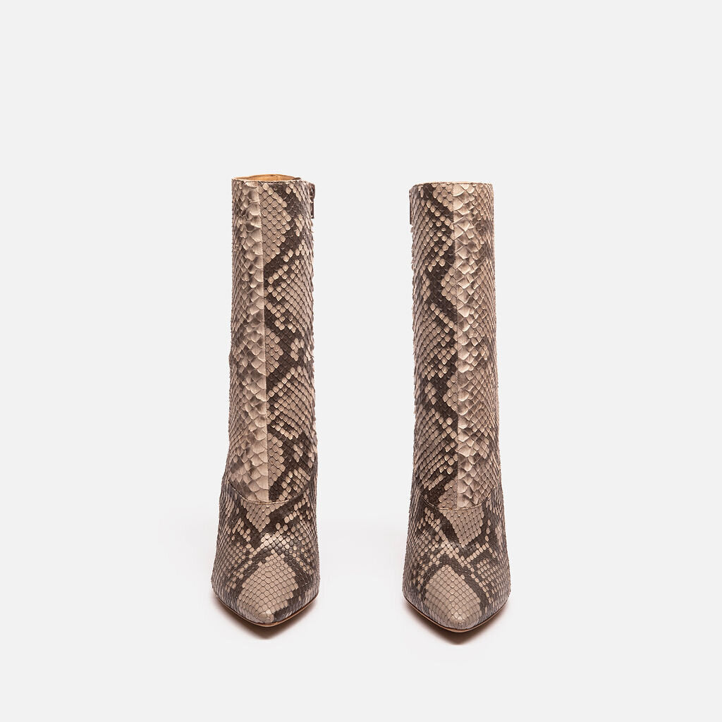 Yeezy Season 4 Brown Python Heeled Boots