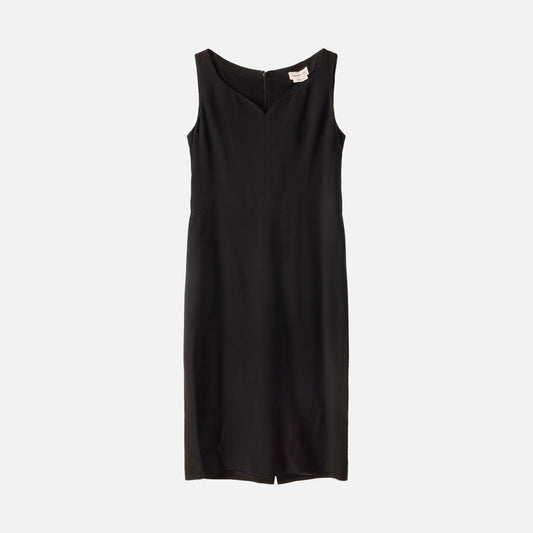 Alexander McQueen Black Viscose Blend Midi Dress (NWT 1480)