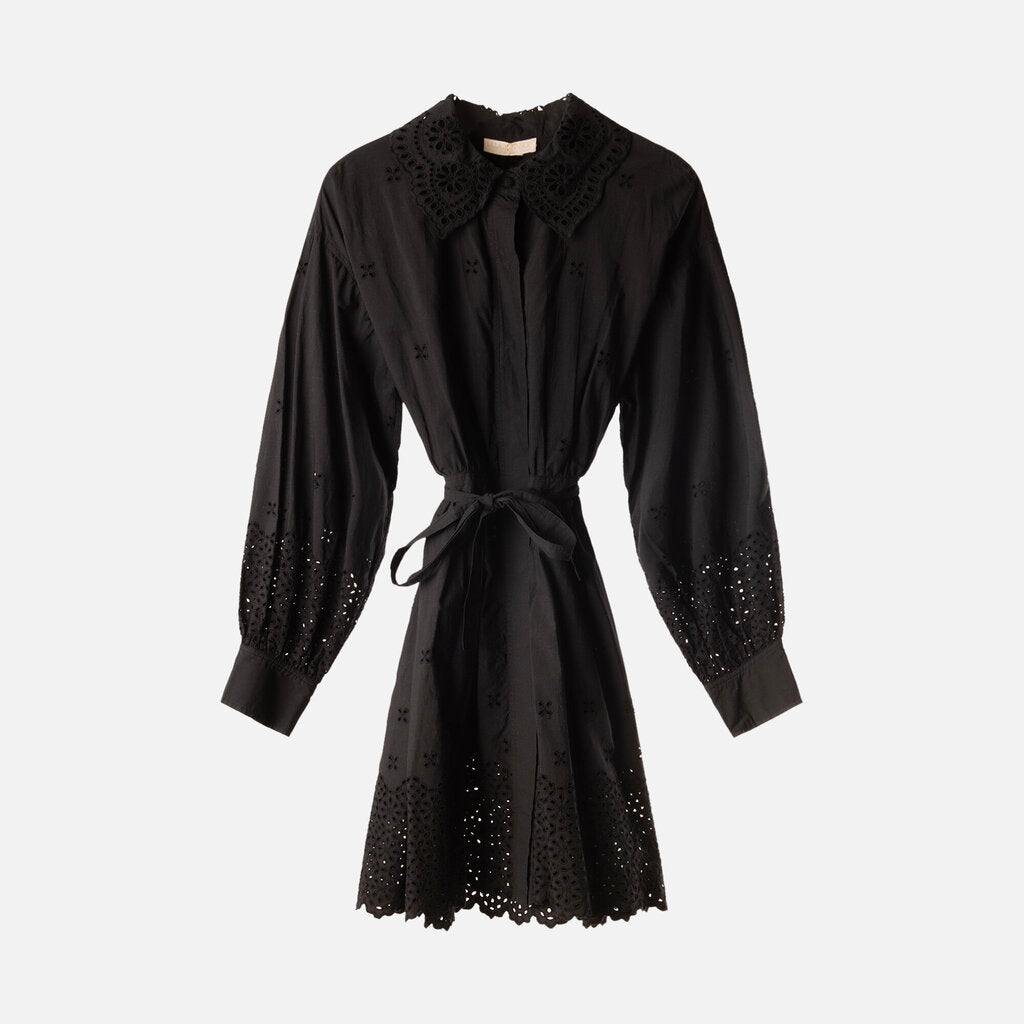 Ulla Johnson Black Cotton Eyelet Dress (NWT 490)