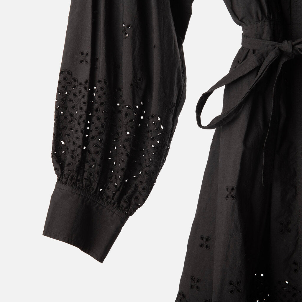 Ulla Johnson Black Cotton Eyelet Dress (NWT 490)