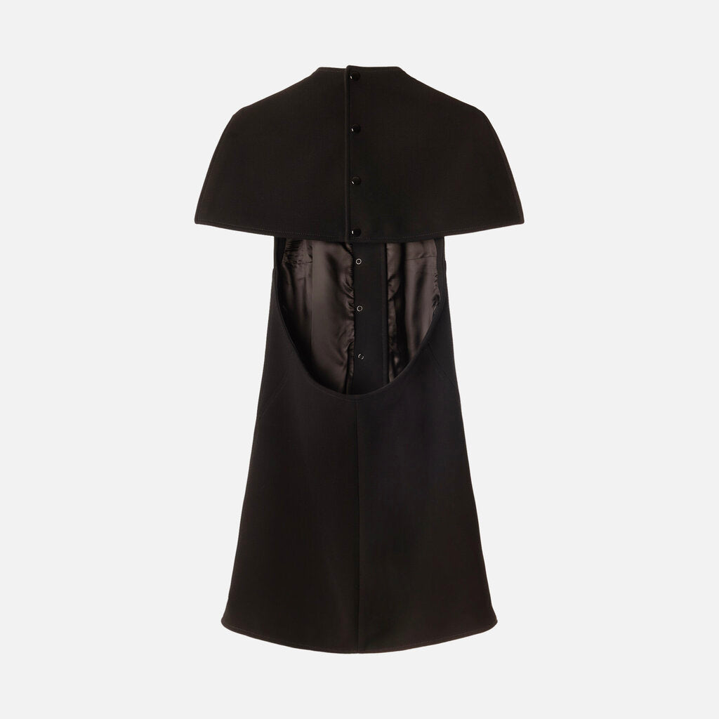 Courreges Black Open Back Mini Dress