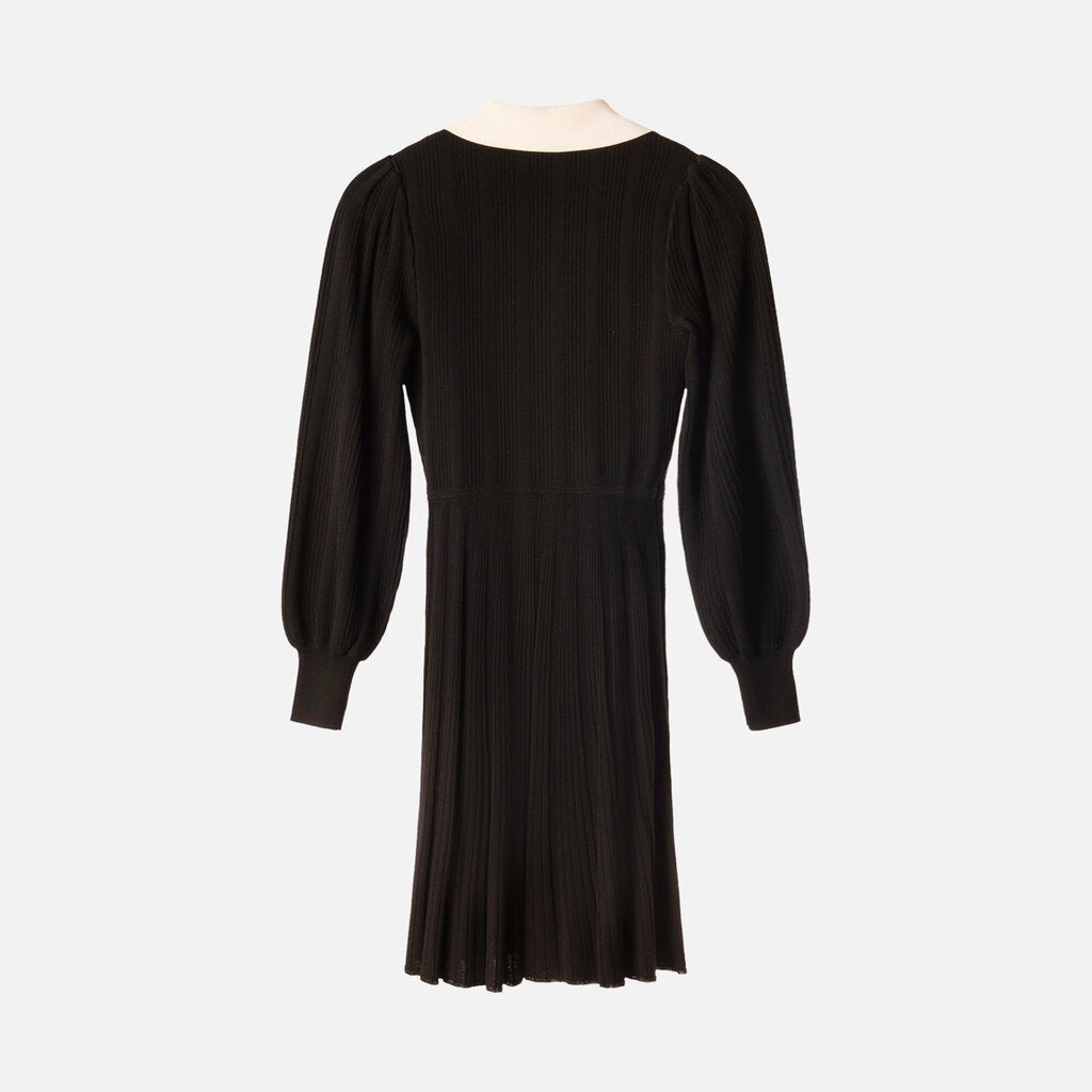 Sandro Black Viscose Mini Dress