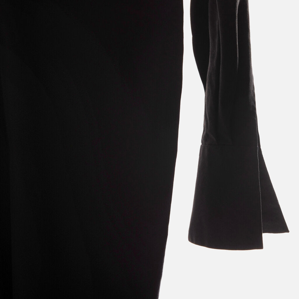Vince Black Cotton Button Down Dress, S