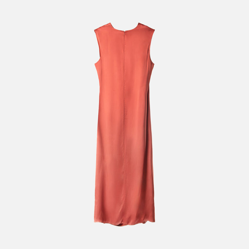 Lou Lou Studio Red Satin Viscose Cut Out Maxi Dress