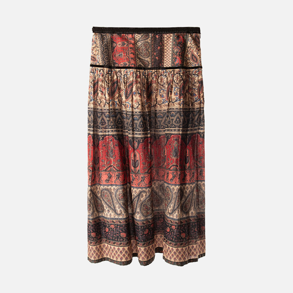 Valentino Multi Paisley Cotton Skirt & Blouse Set (2025)