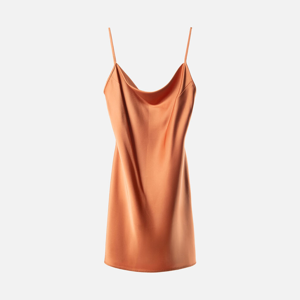 Nanushka Orange Poly Mini Dress
