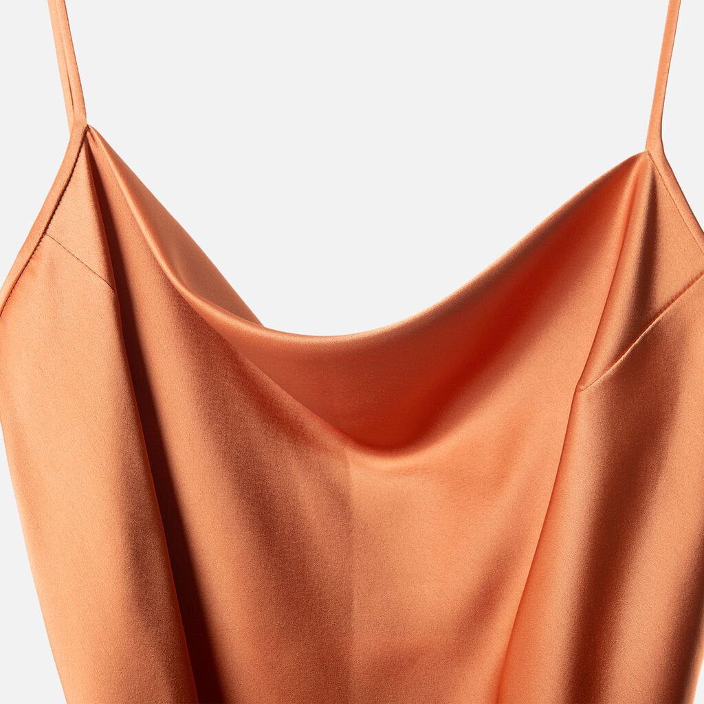 Nanushka Orange Poly Mini Dress