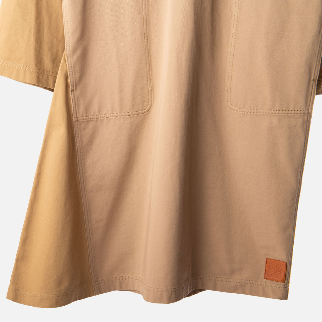 Loewe Beige Cotton Tunic Dress
