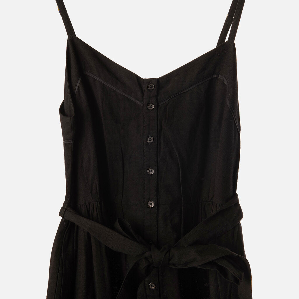 Change of Scenery Black Cotton Sun Dress