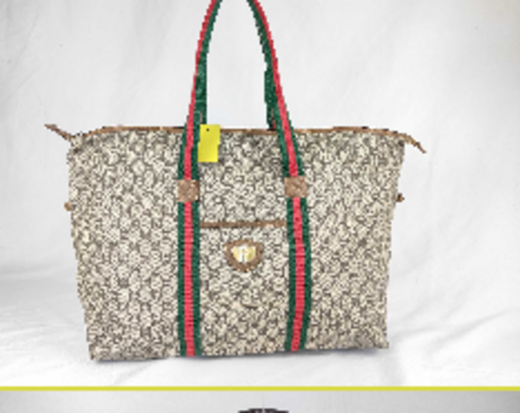 Vintage Monogram Oversized Tote