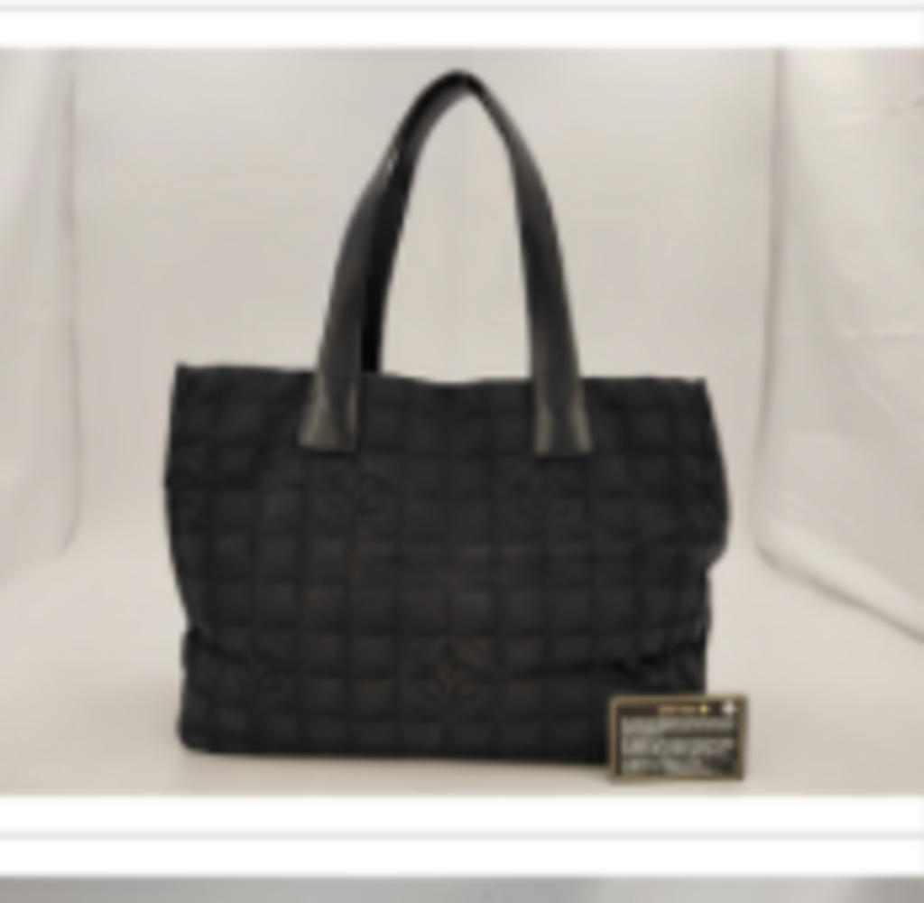 Black Travel Line Tote