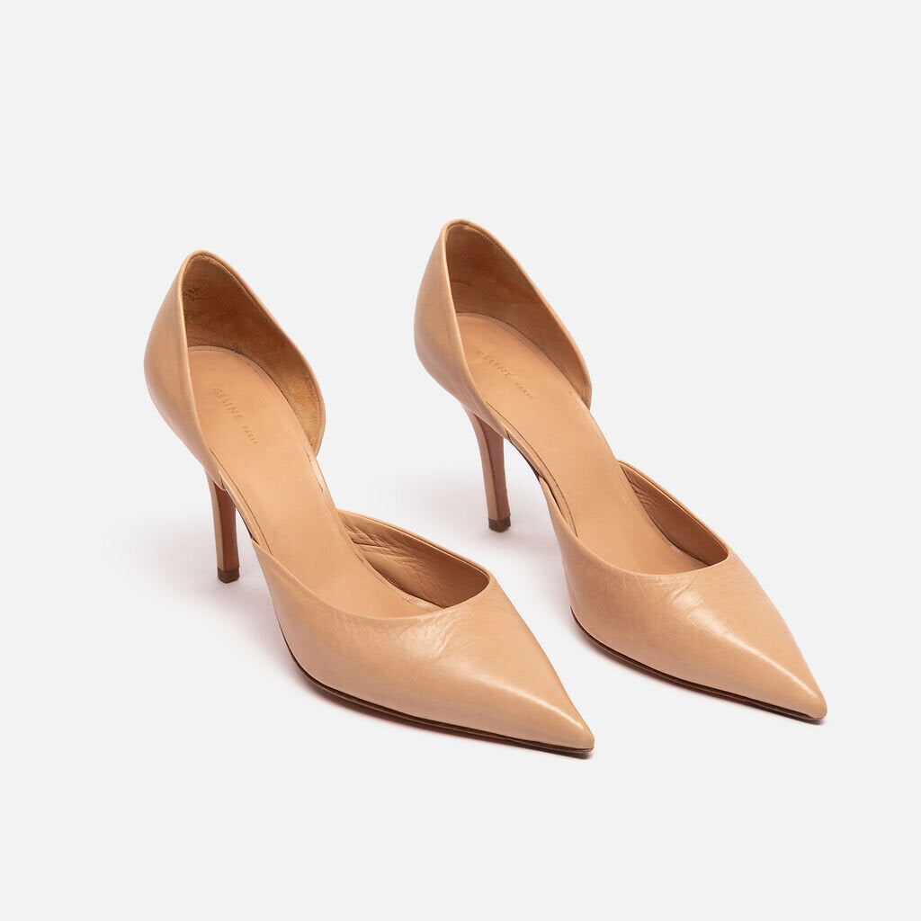 Celine Nude Leather Pumps
