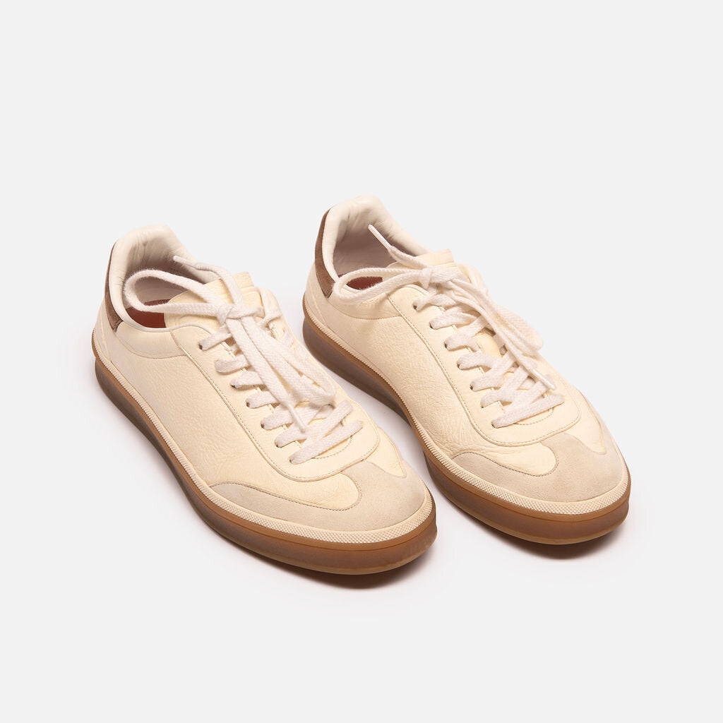 Loro Piana Cream Leather Sneaker