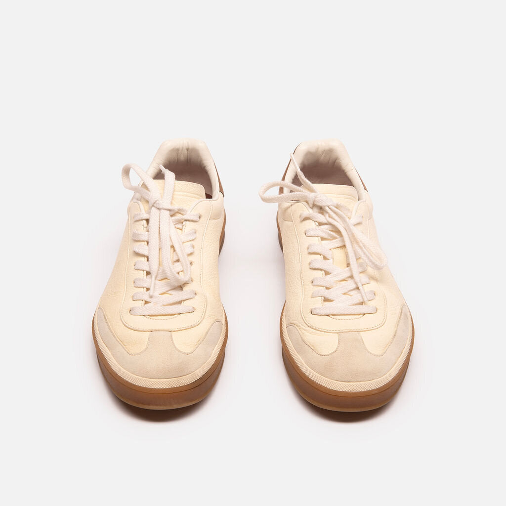 Loro Piana Cream Leather Sneaker