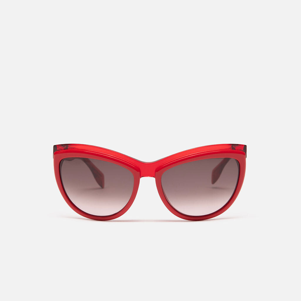 Alexander McQueen Red Frame Sunglasses
