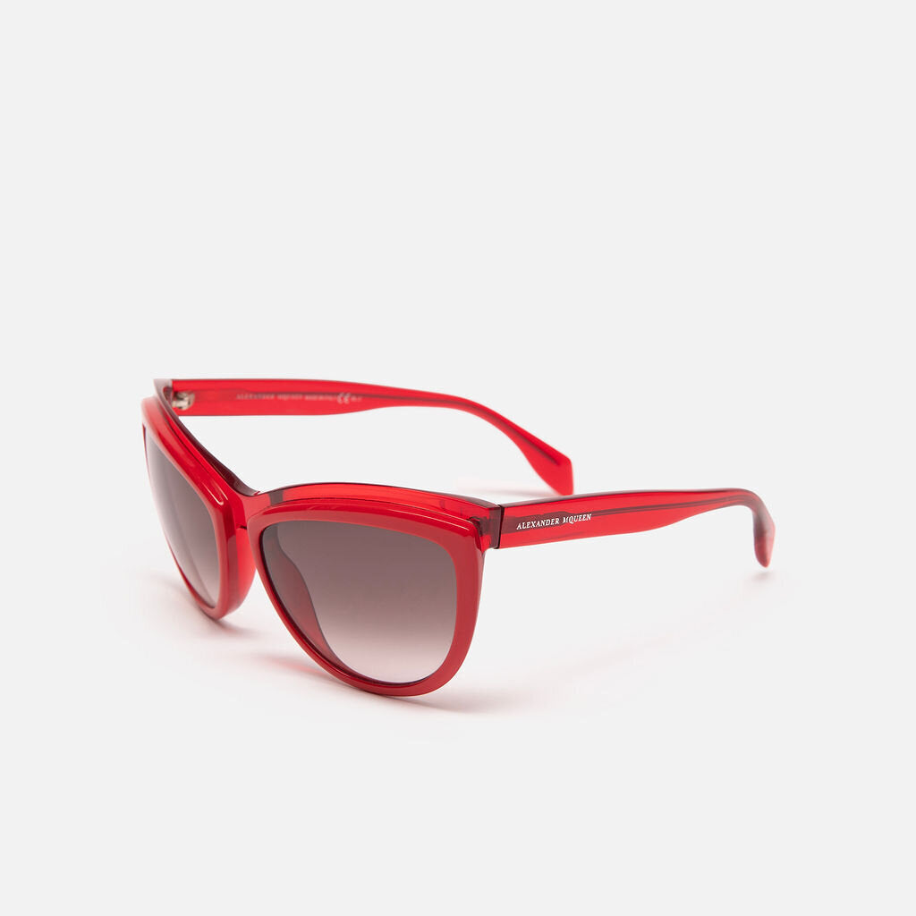 Alexander McQueen Red Frame Sunglasses
