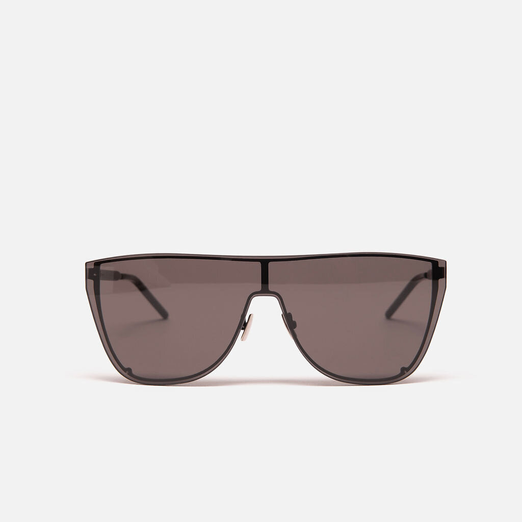 Saint Laurent Black Shield Frame Sunglasses