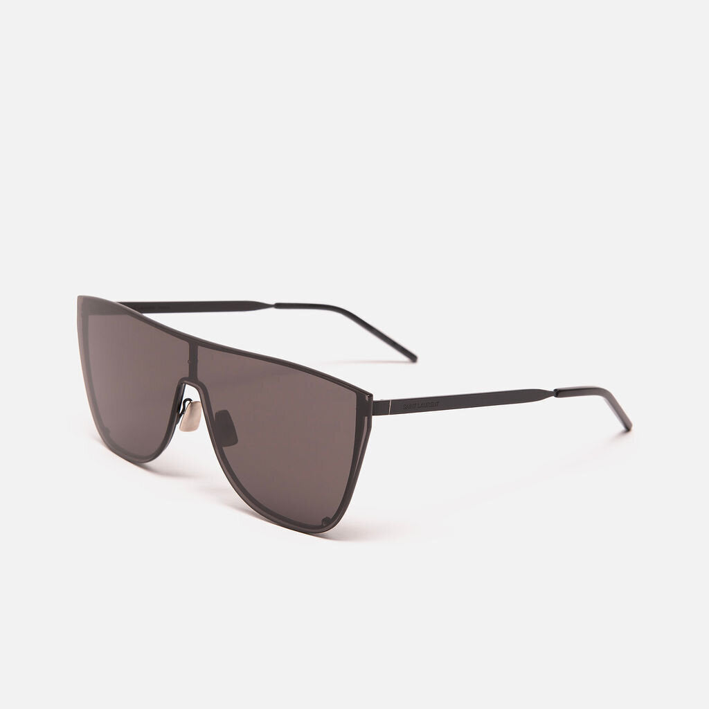 Saint Laurent Black Shield Frame Sunglasses