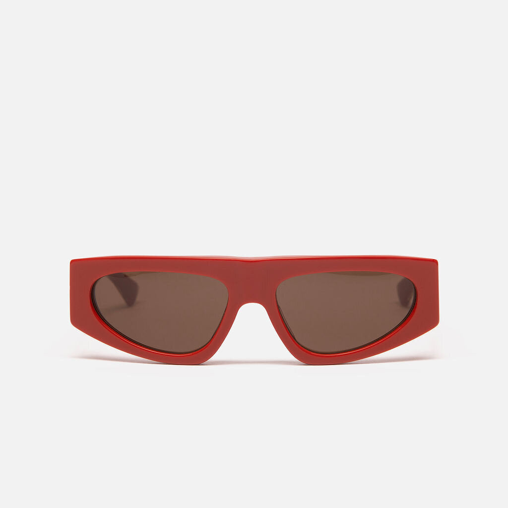 Bottega Veneta Orange Square Sunglasses