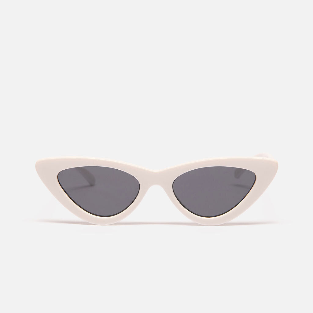 Adam Selman x Le Specs White Cat Eye Sunglasses
