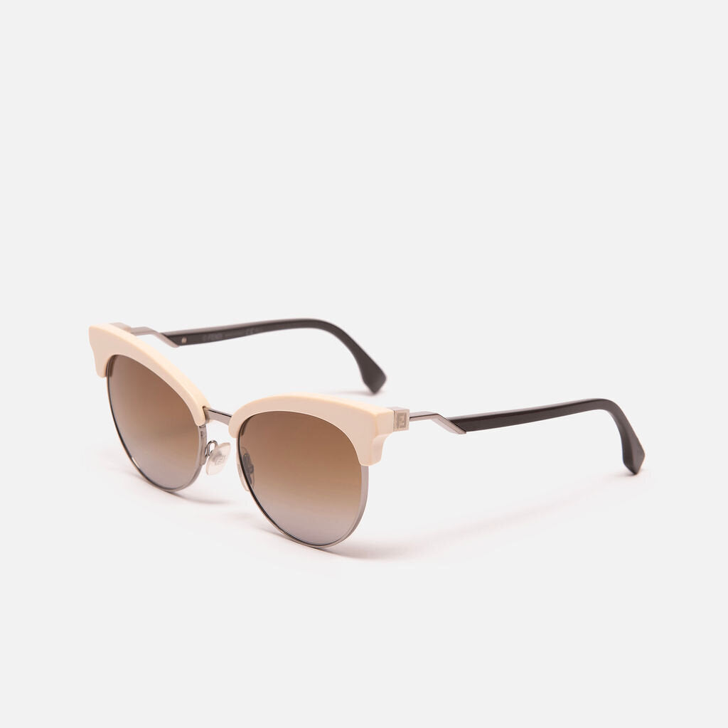 Fendi White Cat Eye Sunglasses