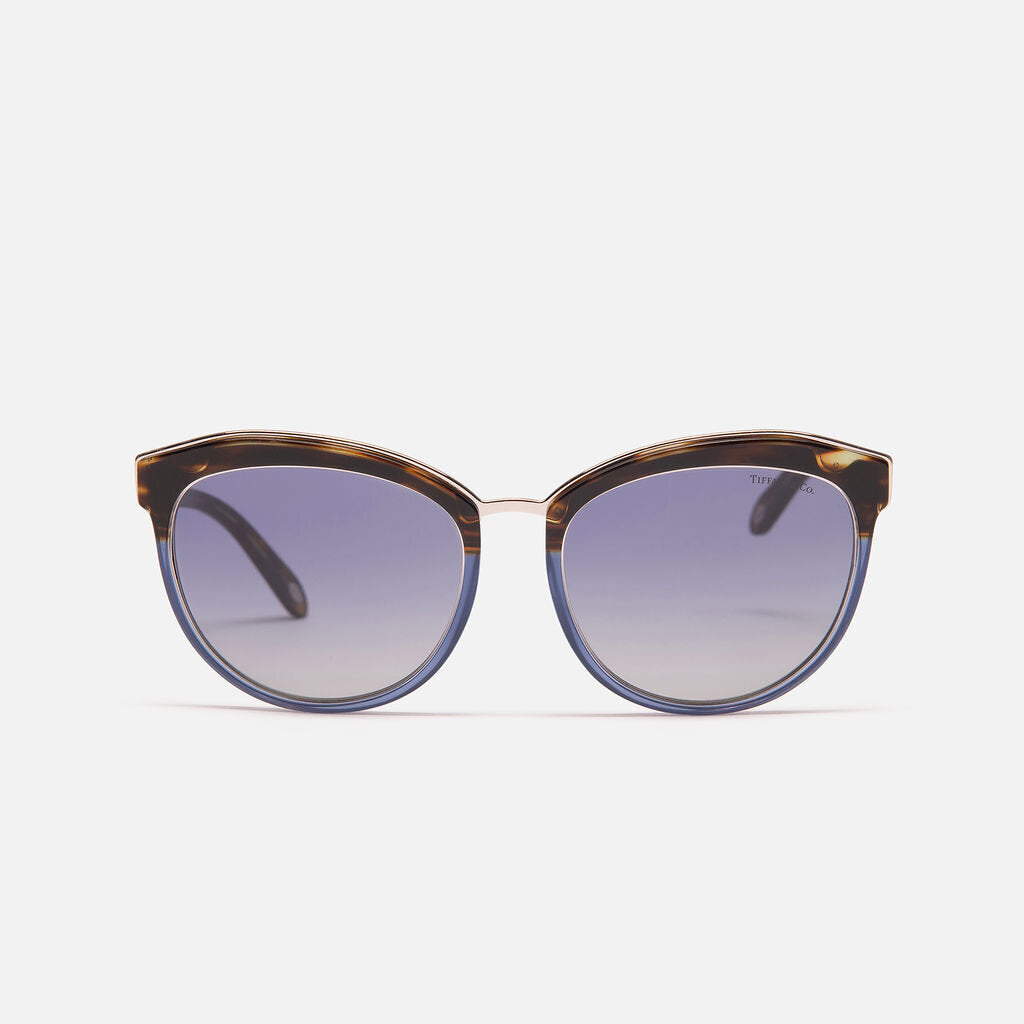Tiffany & Co Tortoise & Blue Lense Sunglasses