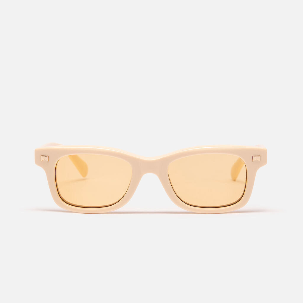Rhude White Rectangle Sunglasses
