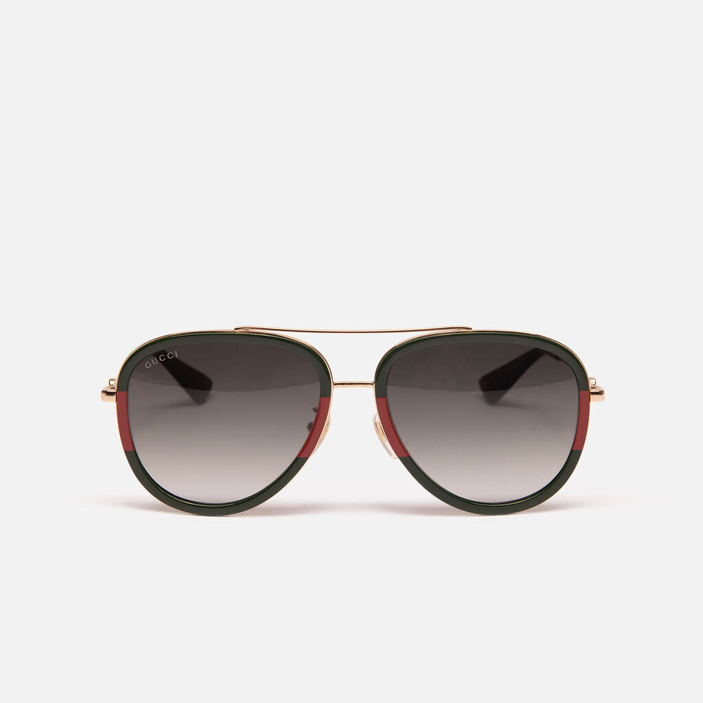 Gucci Green & Red Sunglasses