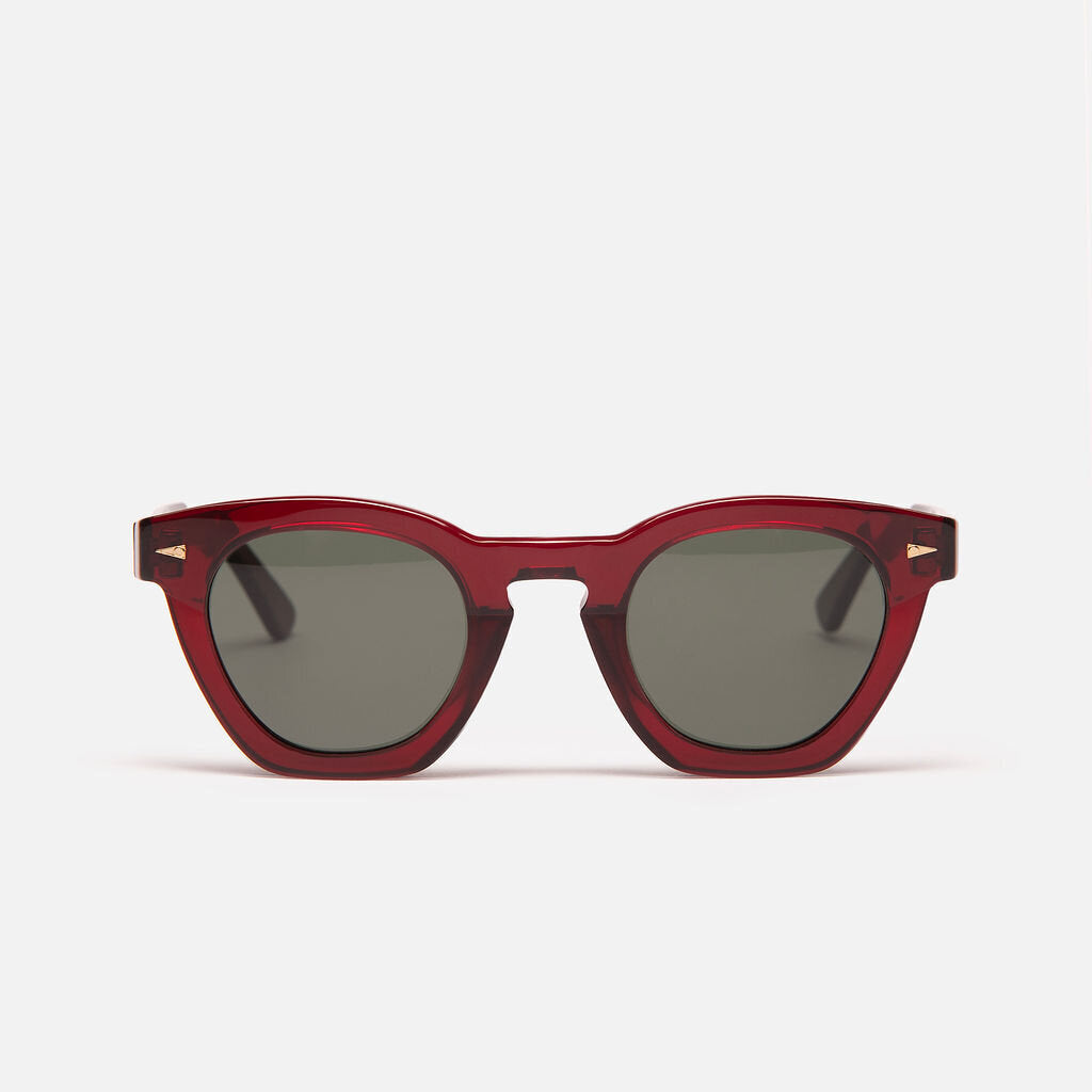 Ahlem Red Round Sunglasses