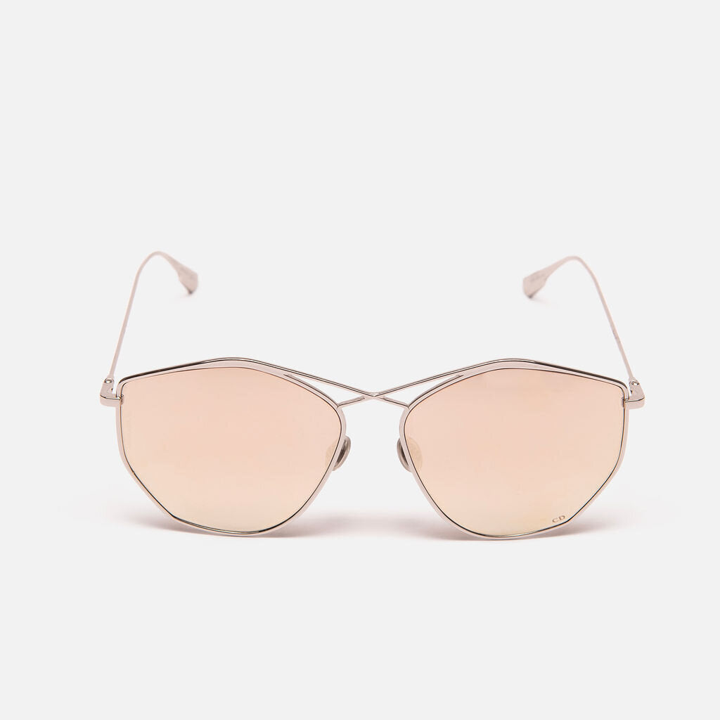 Christian Dior Silver Mirror Lens Sunglasses