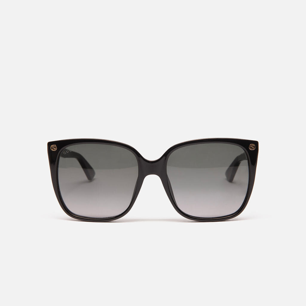 Gucci Black Large Square Frame Sunglasses