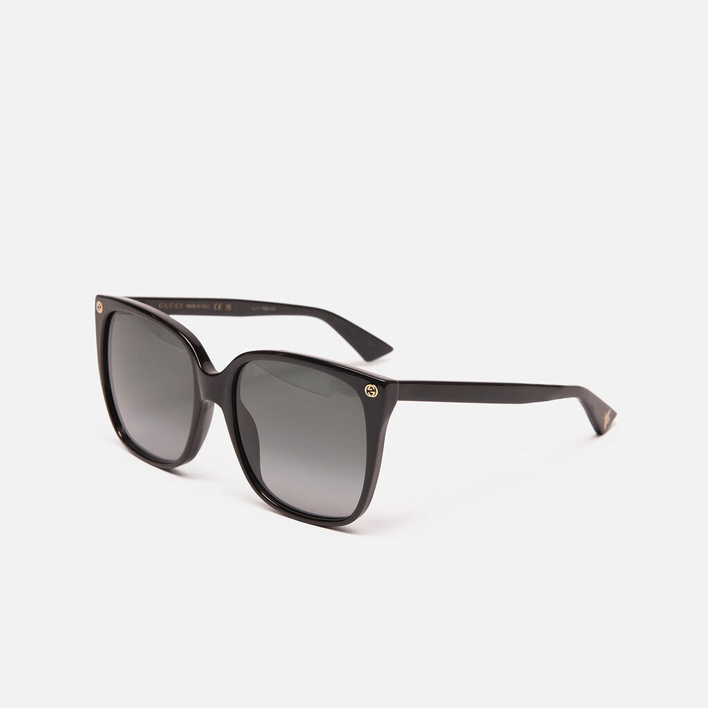 Gucci Black Large Square Frame Sunglasses