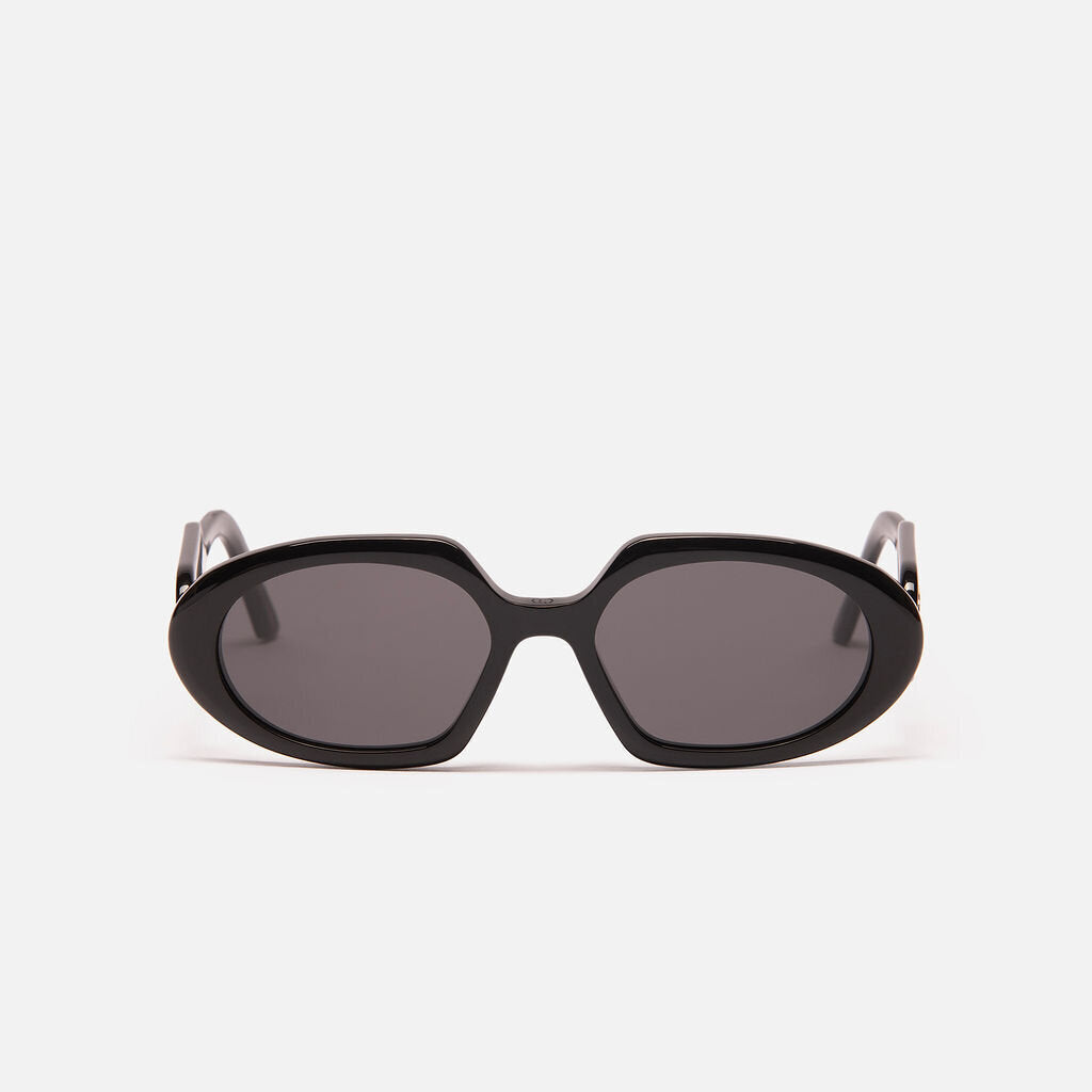 Christian Dior Black Round Oversized Sunglasses