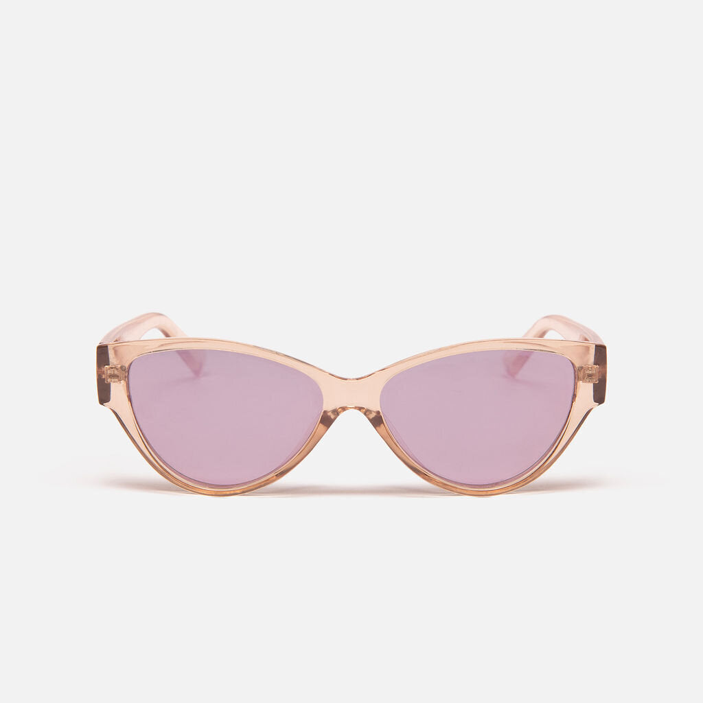 Le Specs Beige Transparent Sunglasses