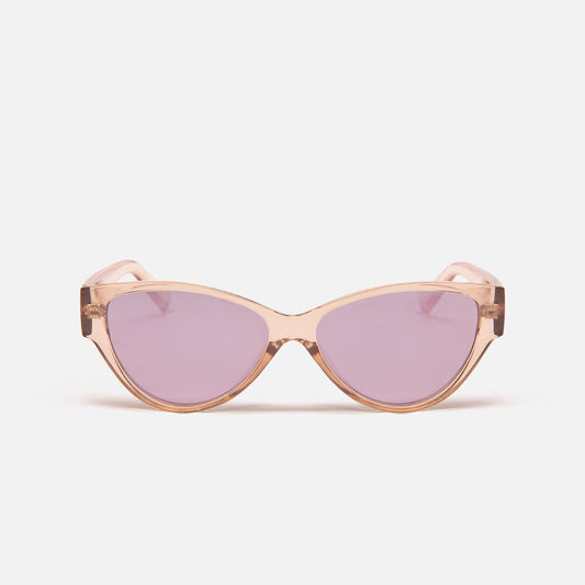 Le Specs Beige Transparent Sunglasses