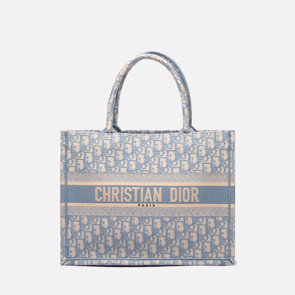 Dior Light Blue Book Tote