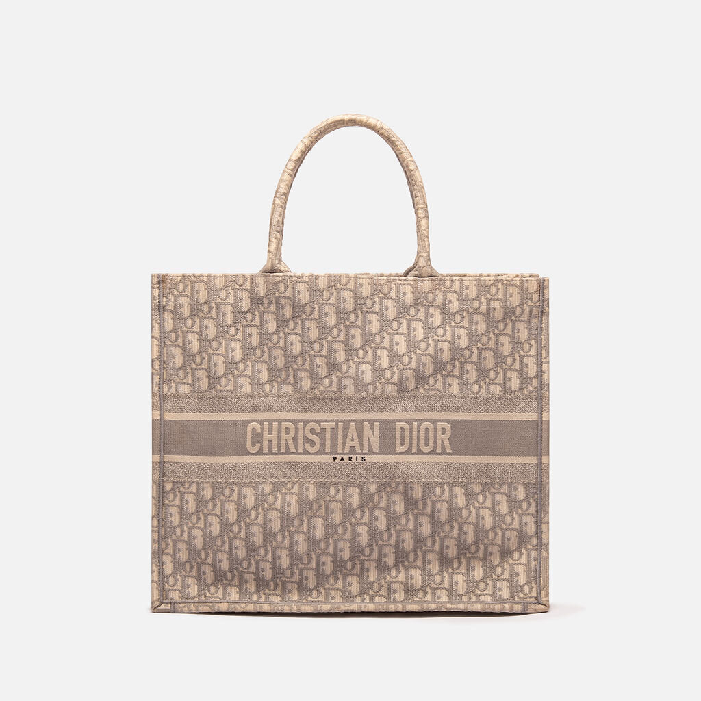 Dior Large Grey Oblique Booktote