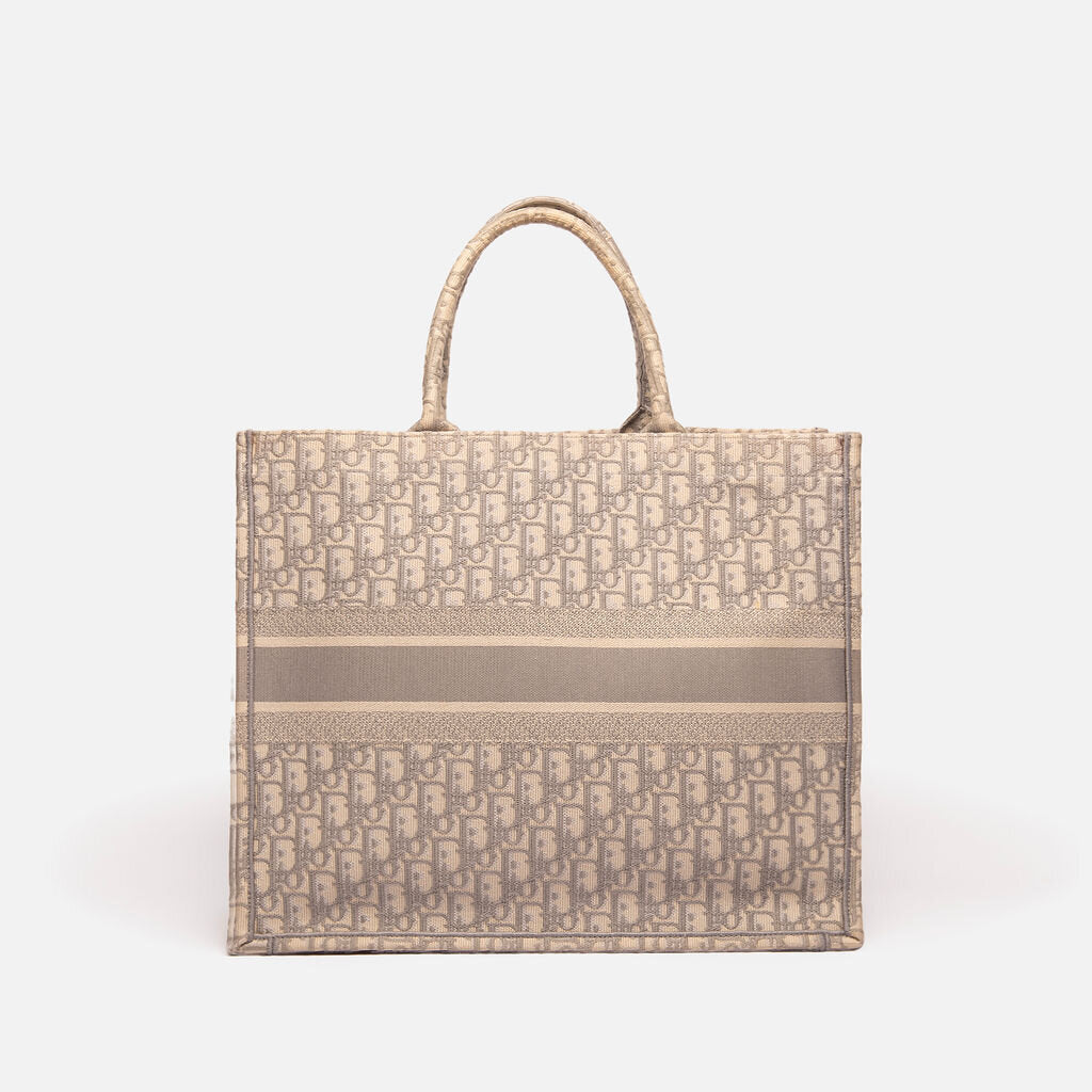 Dior Large Grey Oblique Booktote