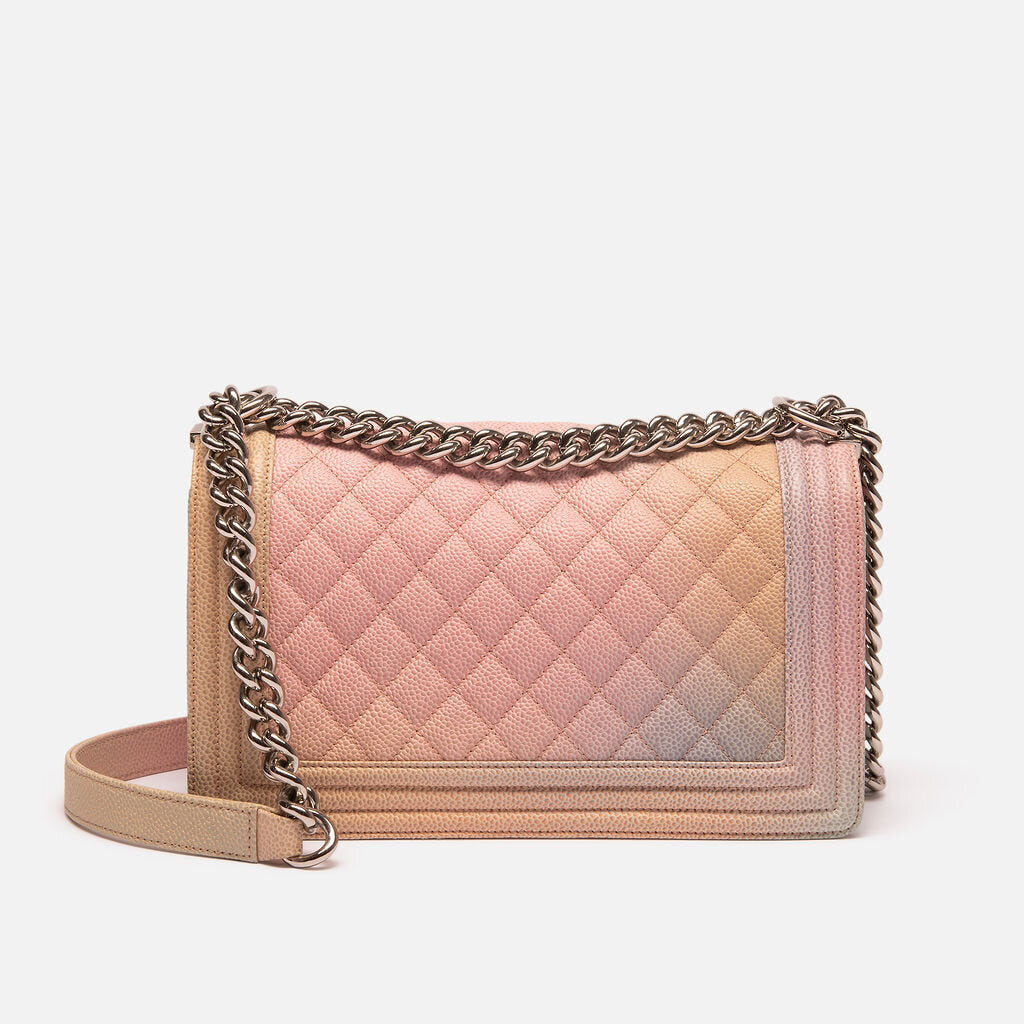 Chanel Rainbow Gradient Caviar Boy Bag 2018