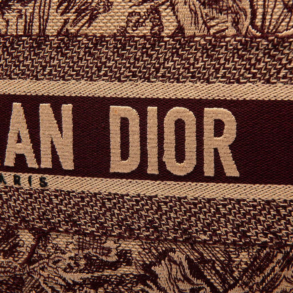 Dior Toile de Jouy Embroidered Large Book Tote