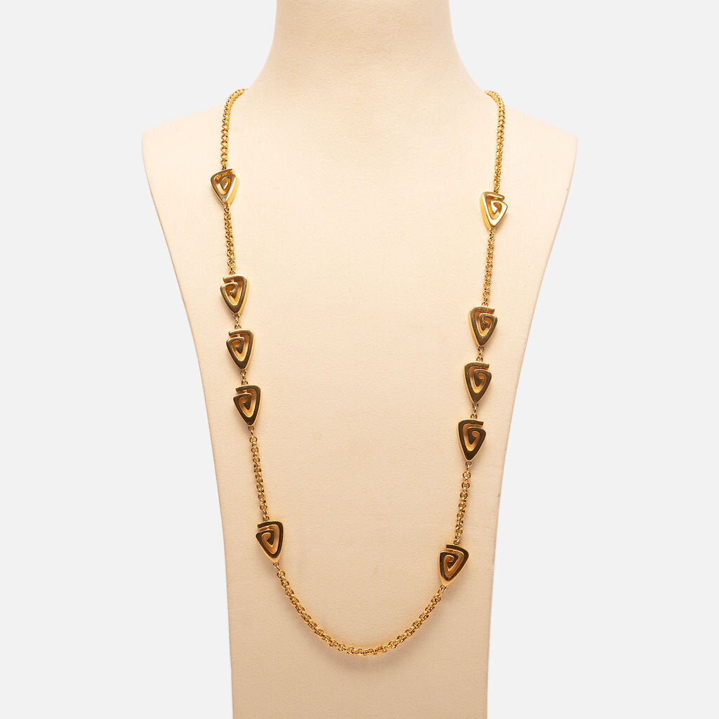 Givenchy 24k Plated Gold Necklace