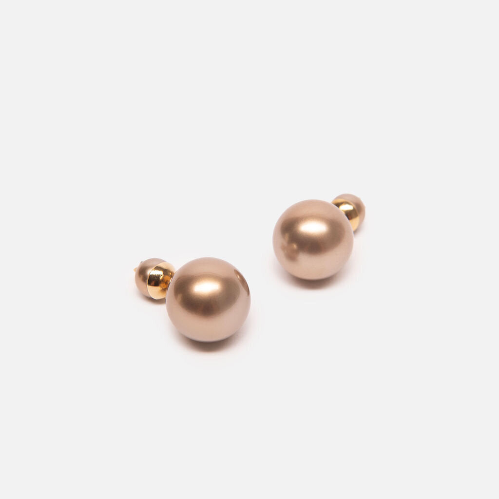 Dior Gray Resin Pearl Mise En Dior Tribales Earrings