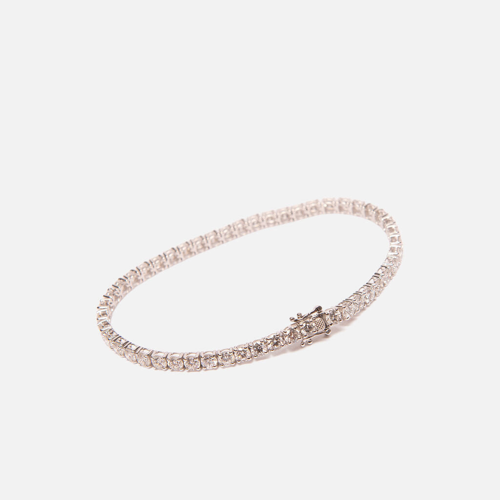 7.74Kt 4Prong Lab Tennis Bracelet EF/VS